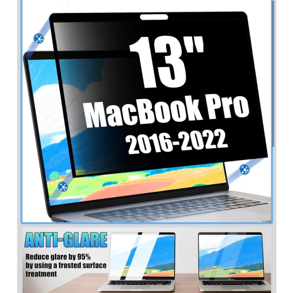 NEW Nano-Suction Privacy Screen Protector MacBook Pro 13”